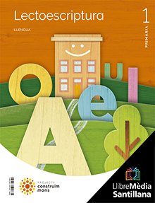 Book cover LM PLAT Alumne Llengua catalana Sons i lletres 1 Primària Construint mons Grup