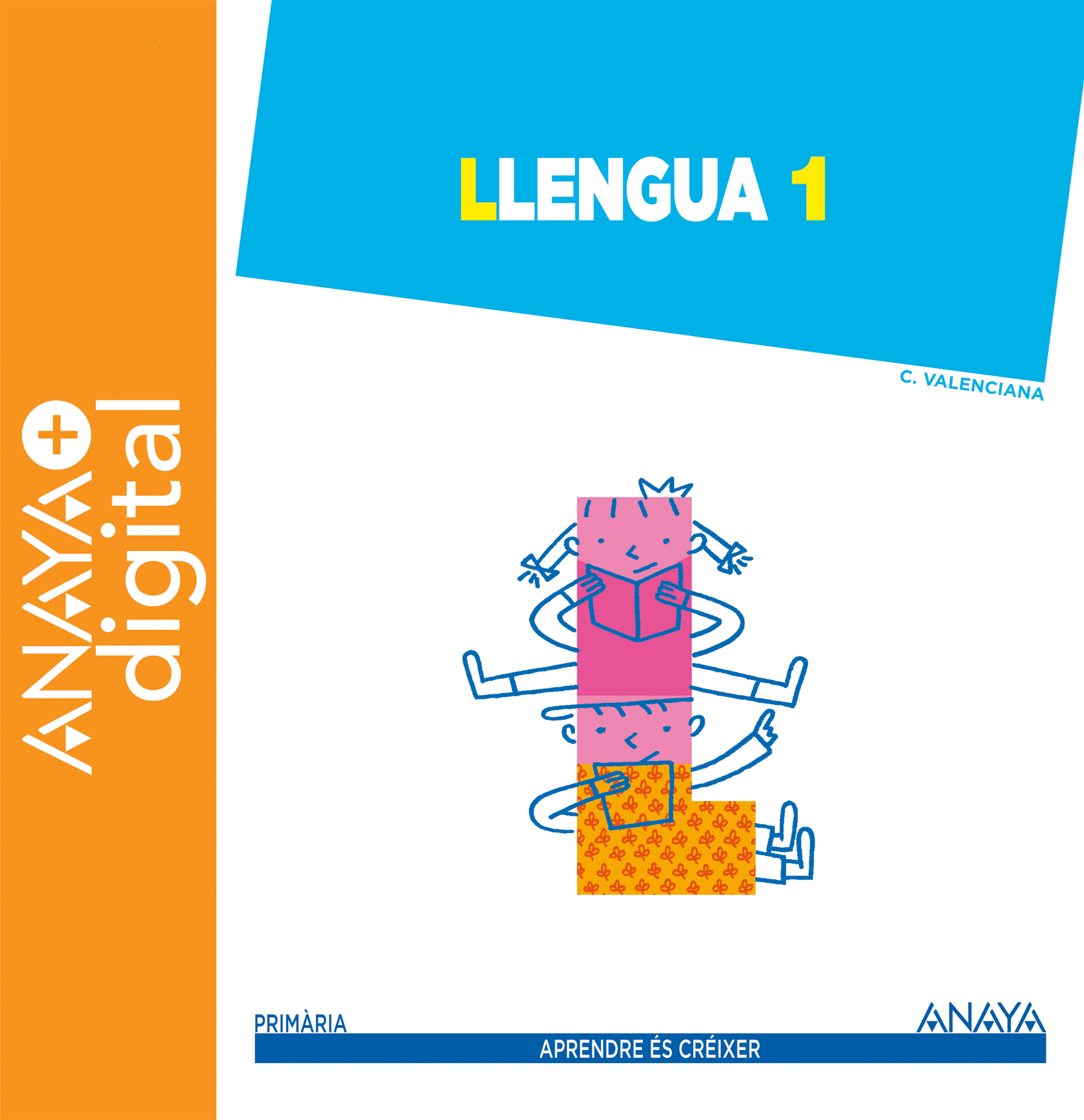 Book cover Llengua 1º AEC ANAYA + Digital