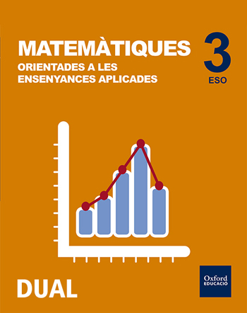 Book cover  Matemàtiques orientades a les ensenyances aplicades 3r ESO DUAL