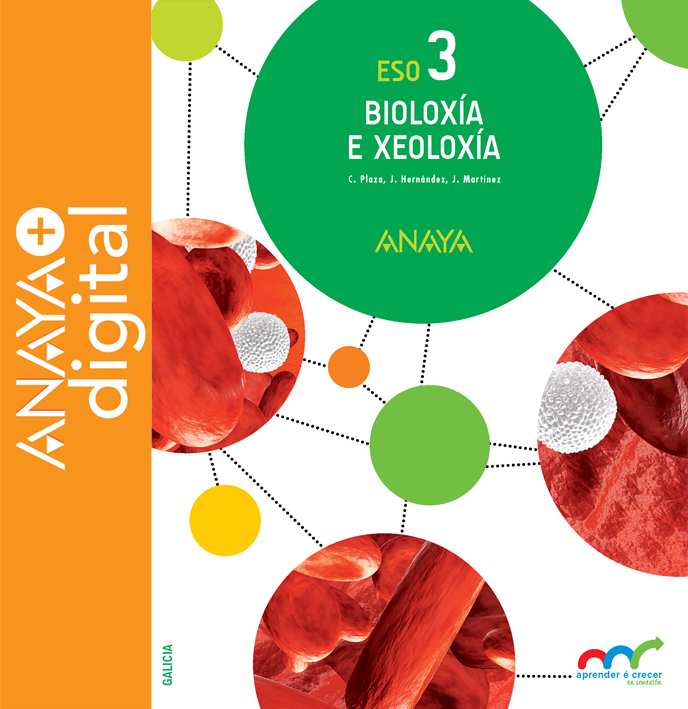 Portada do Libro Bioloxía e Xeoloxía 3. ESO. Anaya + Digital