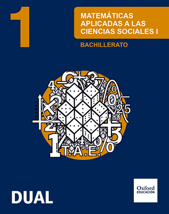 Book cover Matemáticas aplicadas a las Ciencias Sociales I  1.º Bachillerato DUAL