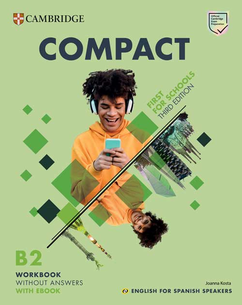 Book cover Compact First for Schools 3ed Workbook