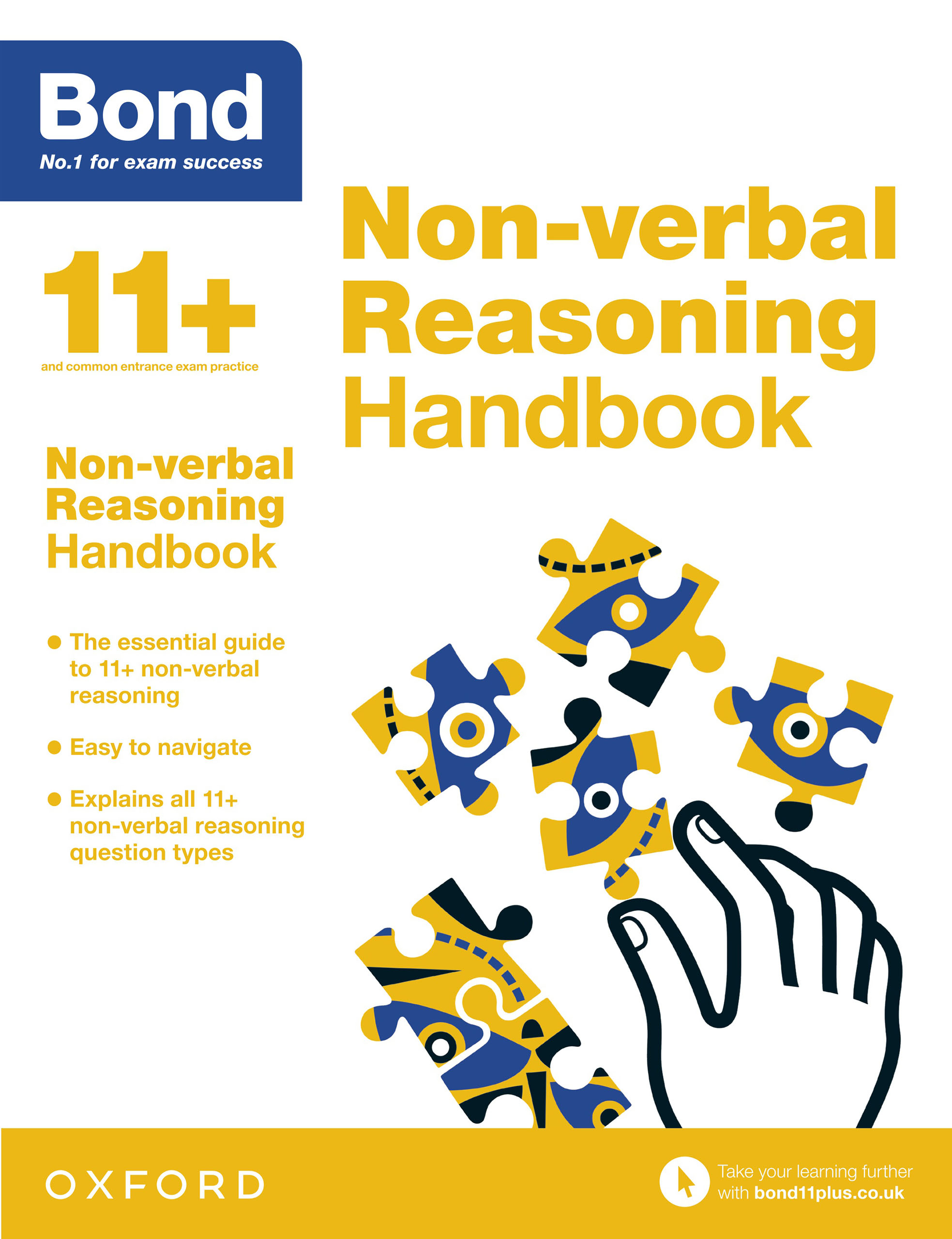 Book cover Bond 11+ Non-verbal Reasoning Handbook