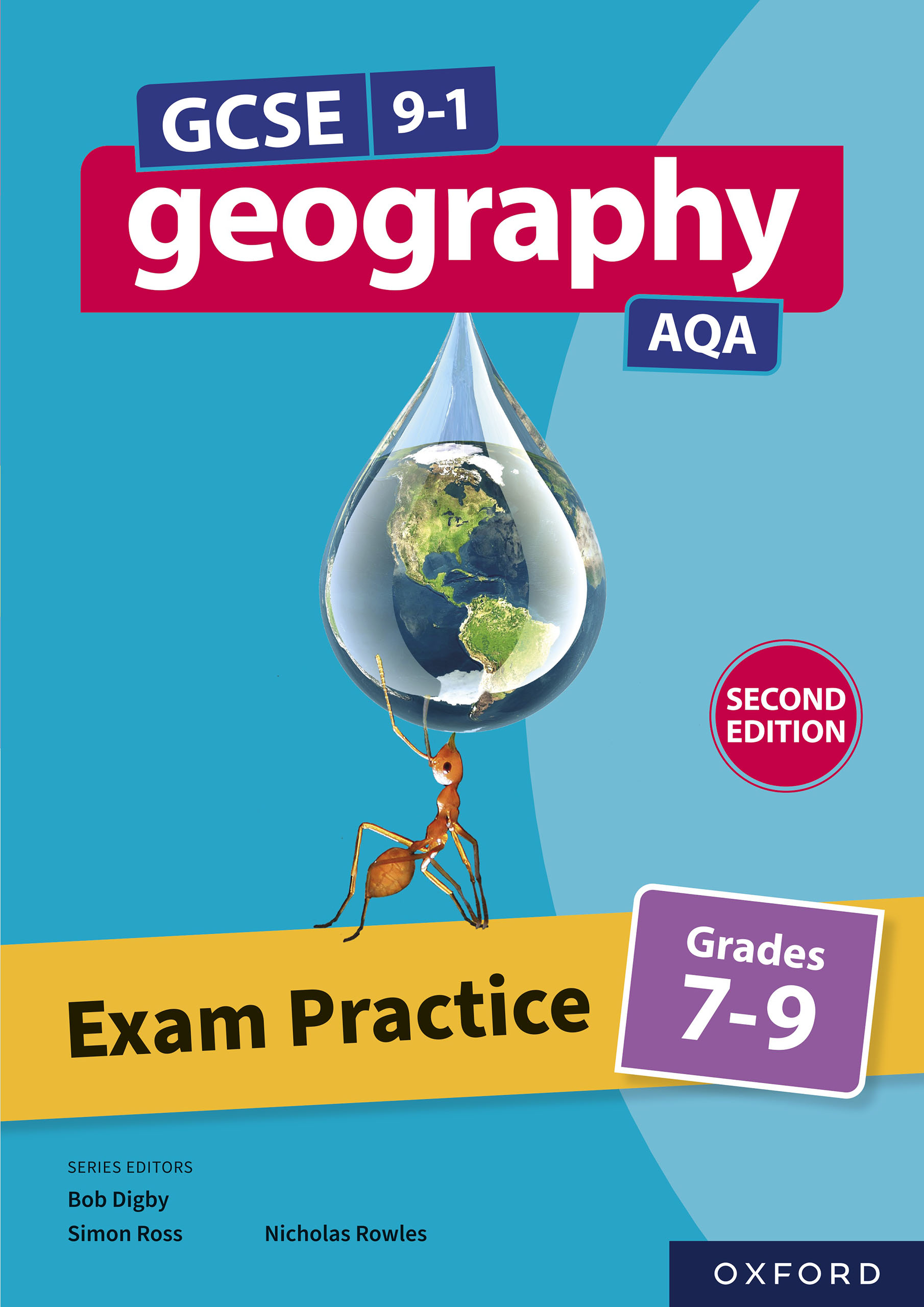 Book cover GCSE 9-1 Geography AQA: Exam Practice: Grades 7-9 eBook Second Edition