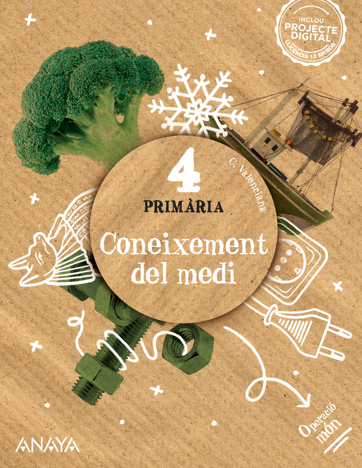 Portada del llibre Coneixement del medi 4. Primària