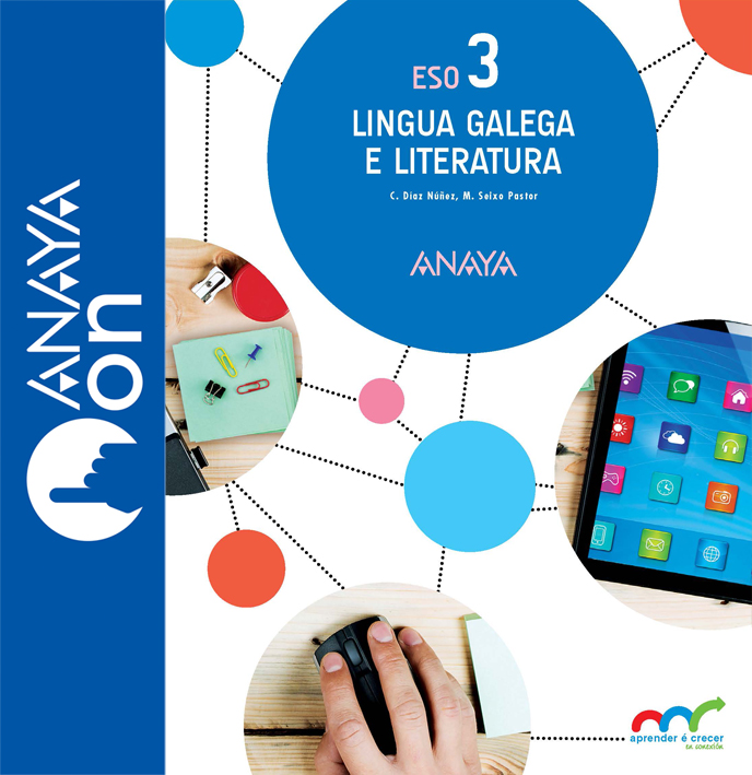 Book cover Lingua Galega e Literatura 3 ESO. Anaya On