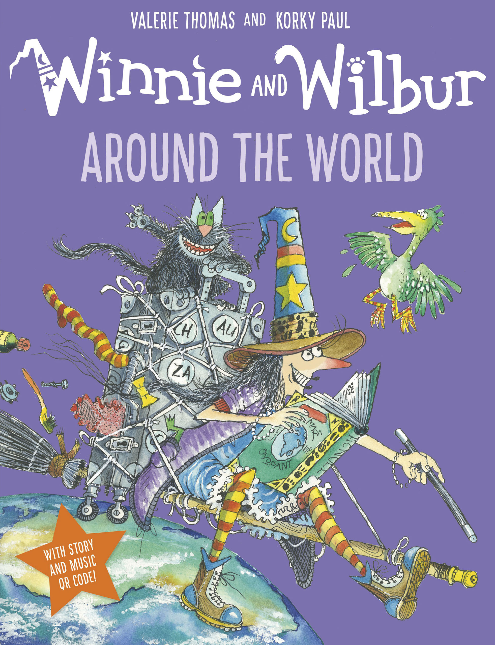 Book cover Winnie and Wilbur. Around the world