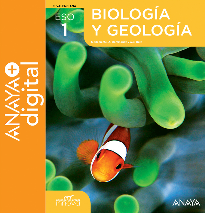 Portada del Libro Biología y Geología 1. ESO. Anaya + Digital