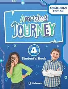 Book cover LM PLAT Amazing Journey 4 Andalusian edition Student's i-book