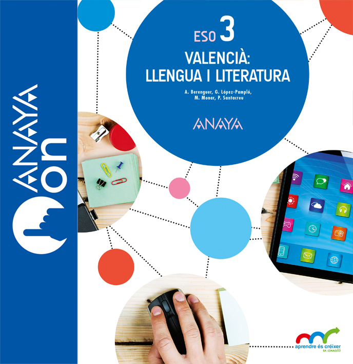 Book cover Llengua i Literatura 3º ESO VAL ANAYA ON