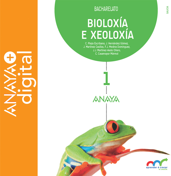 Portada do Libro Bioloxia e Xeoloxia 1. Bacharelato. Anaya + Digital