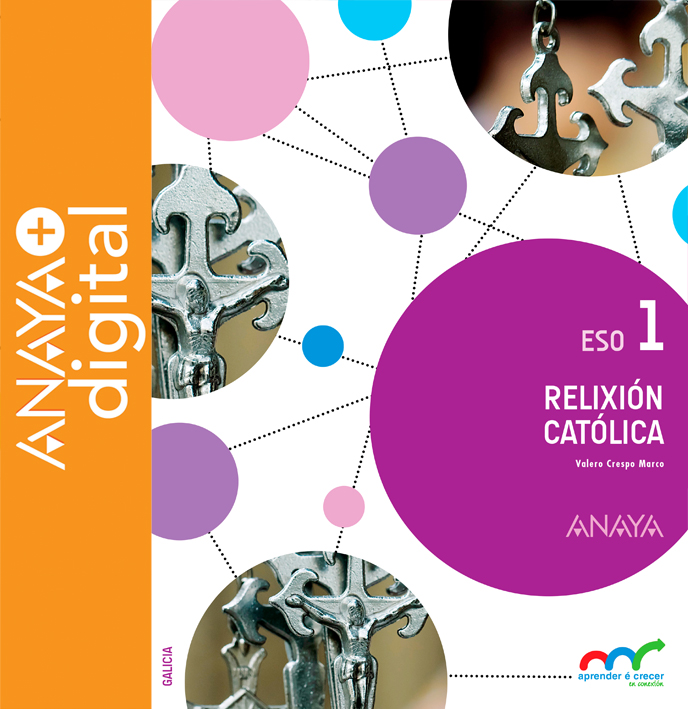 Portada do Libro Relixión Católica 1. ESO. Anaya + Digital