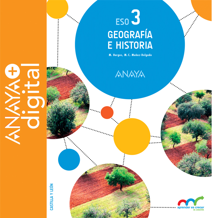 Portada del Libro Geografía e Historia  3. ESO. Anaya + Digital