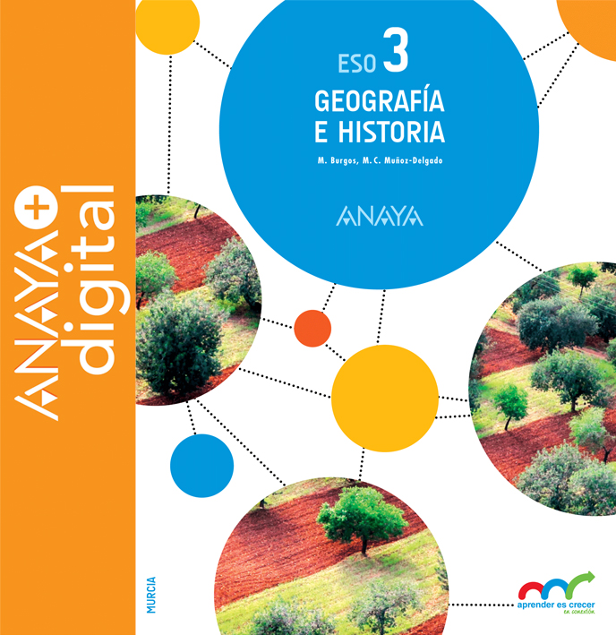 Portada del Libro Geografía e Historia  3. ESO. Anaya + Digital