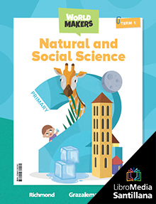 Book cover LM PLAT Student Natural Social Science 2PRI Andalucía World makers Clil
