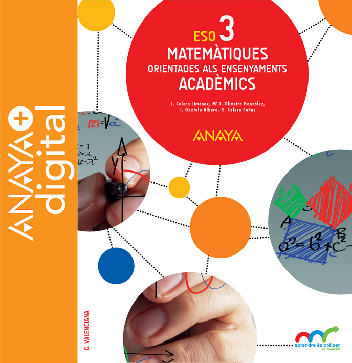 Portada del llibre Matemàtiques orientades als ensenyaments acadèmics 3. ESO. Anaya + Digital