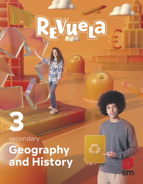 Book cover Geography and History 3 Secondary. Revuela