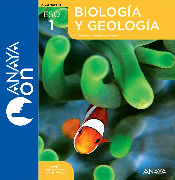 Book cover Biología y geología 1º ESO INNOVA ANAYA ON