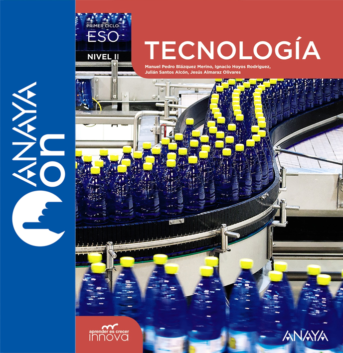 Book cover Tecnología Innova. Nivel II. ESO. Anaya ON