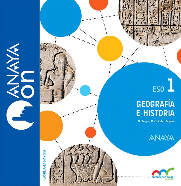 Book cover Geografía e Historia 1. ESO. Anaya On Castilla la Mancha