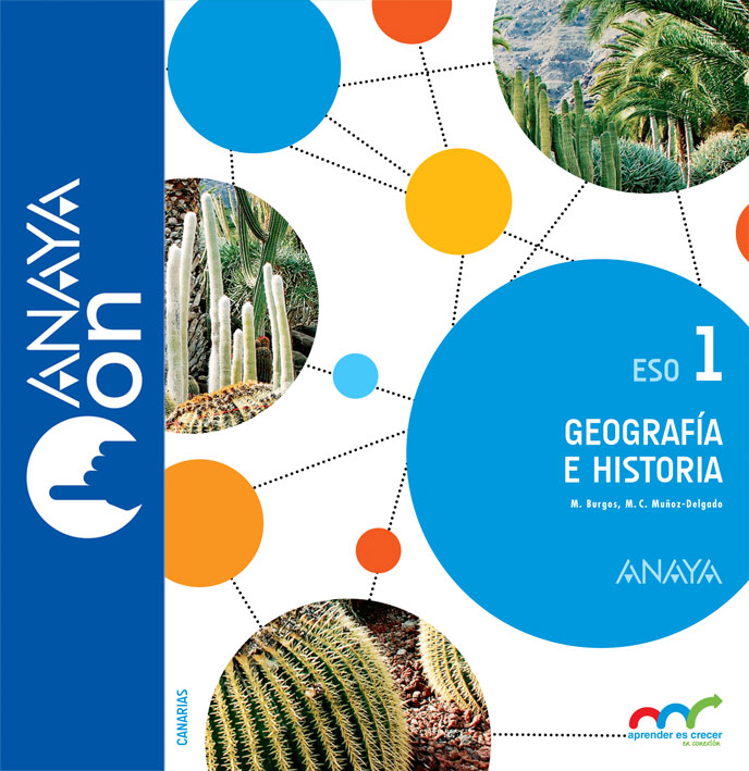 Book cover Geografía e Historia 1. ESO. Anaya On Canarias