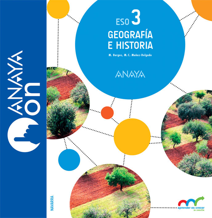 Book cover Geografía e Historia 3. ESO. Anaya On Navarra