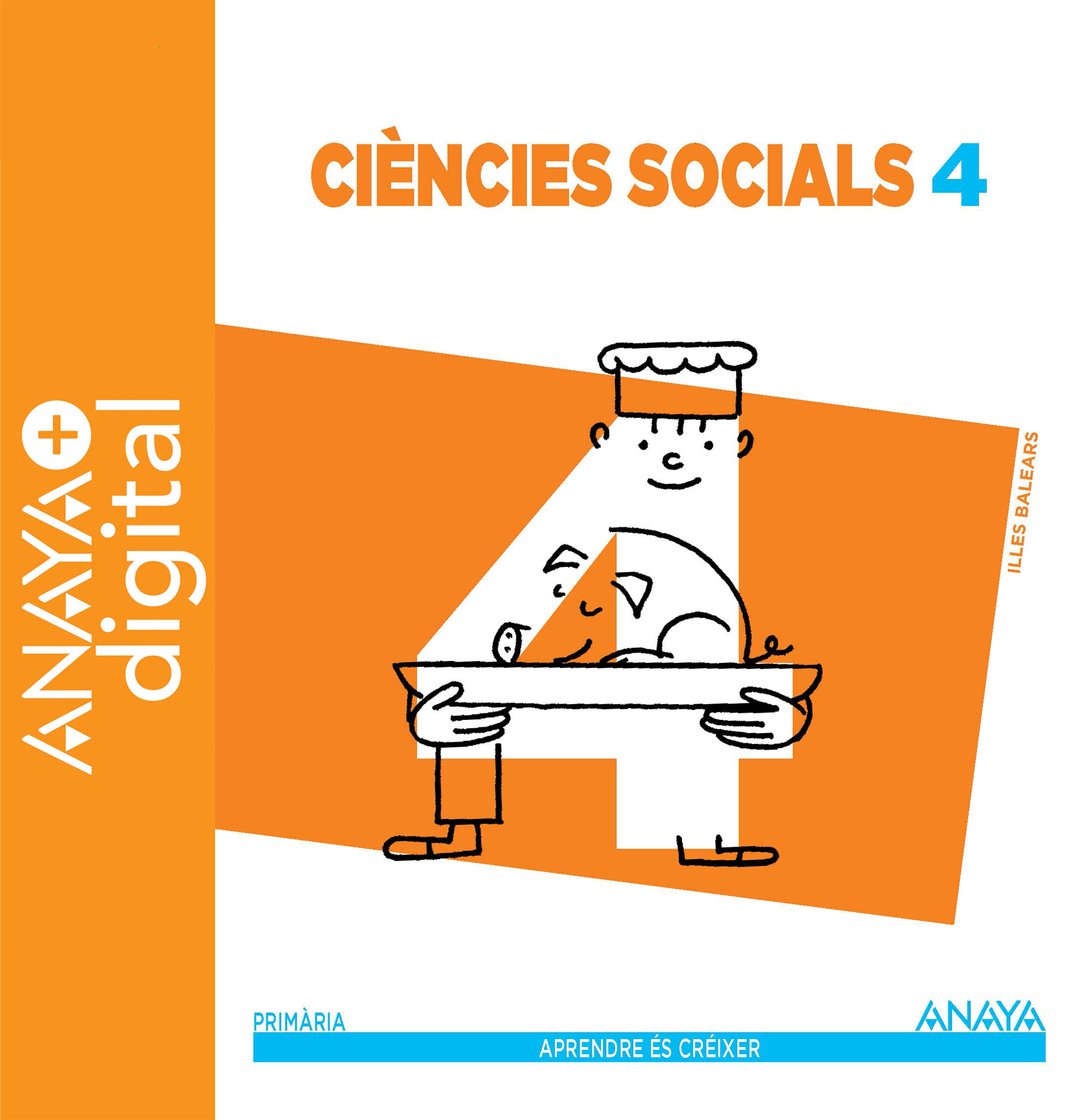 Portada del llibre Ciències Socials 4. Primaria. Anaya + digital