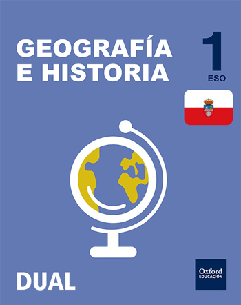 Book cover Geografía e Historia 1.º ESO DUAL Cantabria