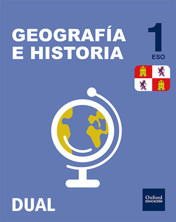 Book cover Geografía e Historia 1.º ESO DUAL Castilla y León