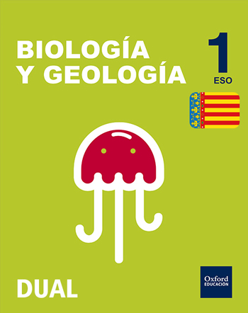 Book cover Biología y Geología 1.º ESO DUAL Valencia