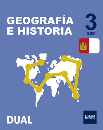 Book cover Geografía e Historia 3.º ESO DUAL Castilla-La Mancha