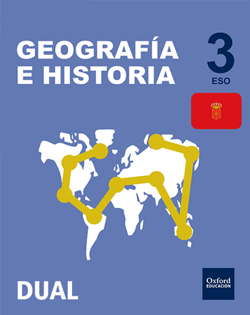 Book cover Geografía e Historia 3.º ESO DUAL Navarra