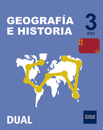 Book cover Geografía e Historia 3.º ESO DUAL Murcia