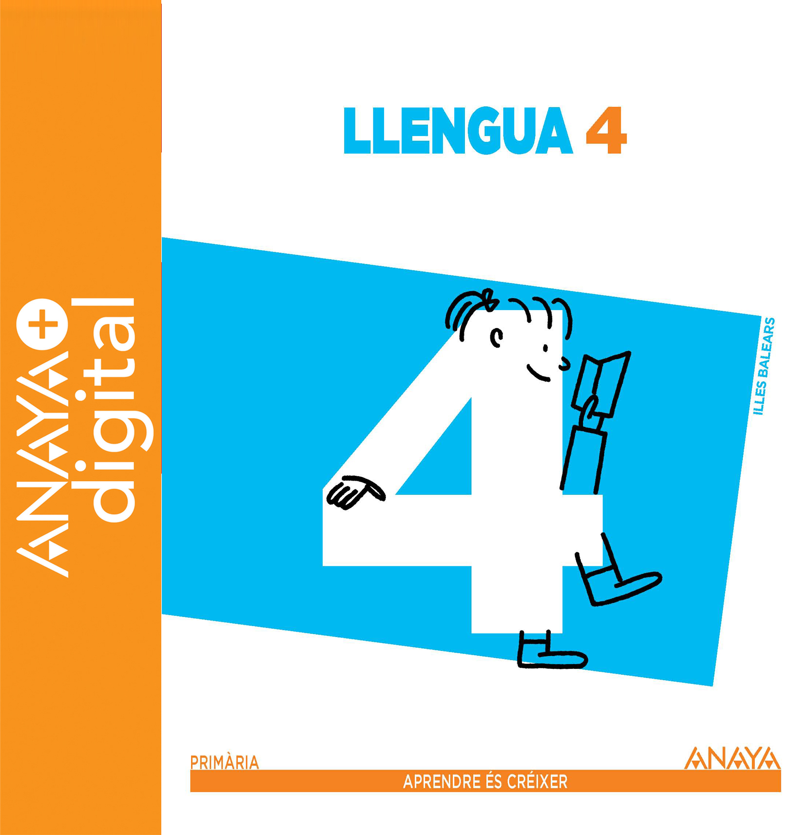 Book cover Llengua 4t Primària ANAYA + Digital