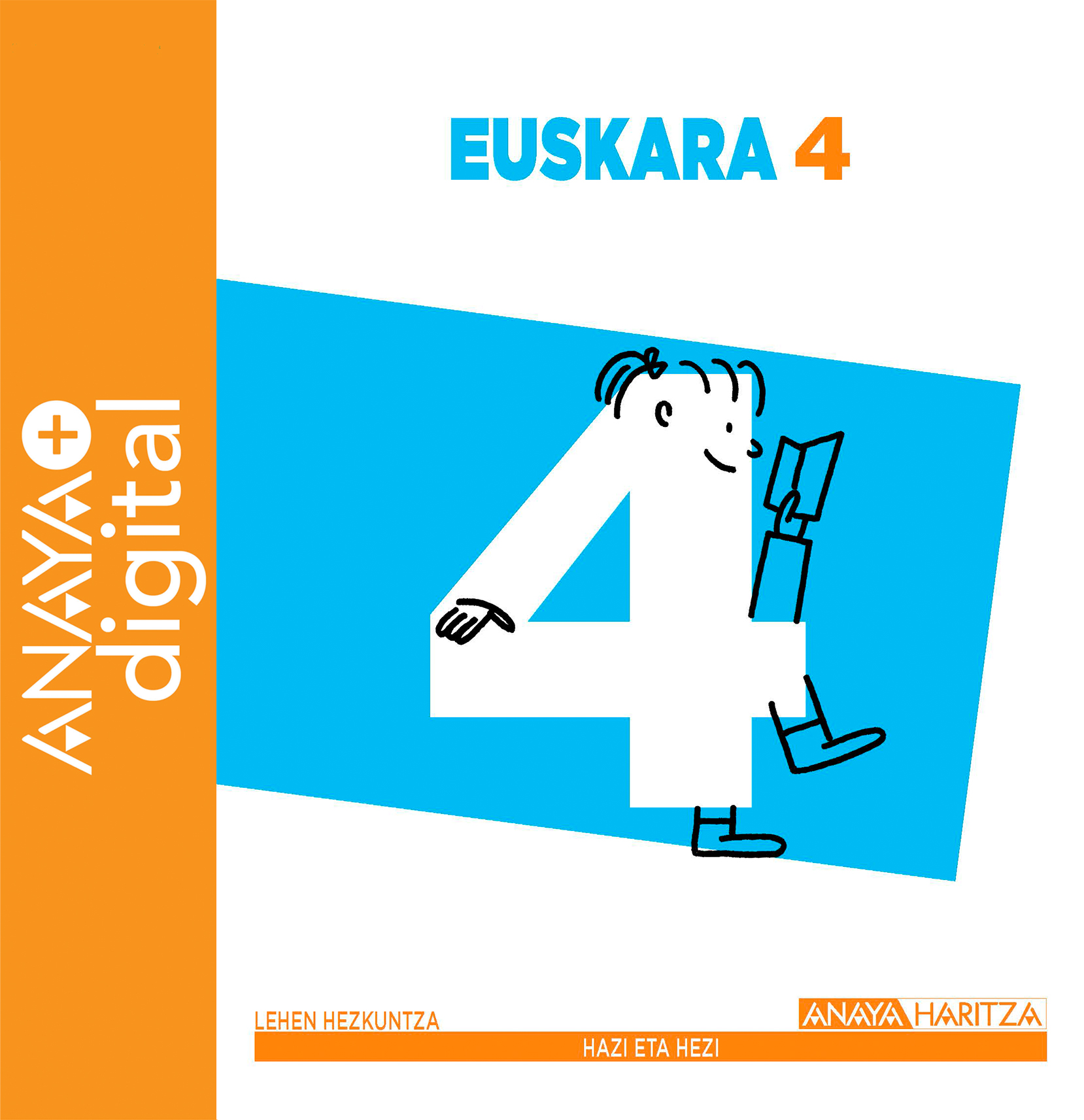 Portada del Libro Euskara 4º ANAYA + Digital