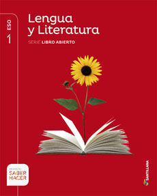 Book cover LM PLAT Alumno Lengua y Literatura Libro Abierto 1 ESO Saber Hacer