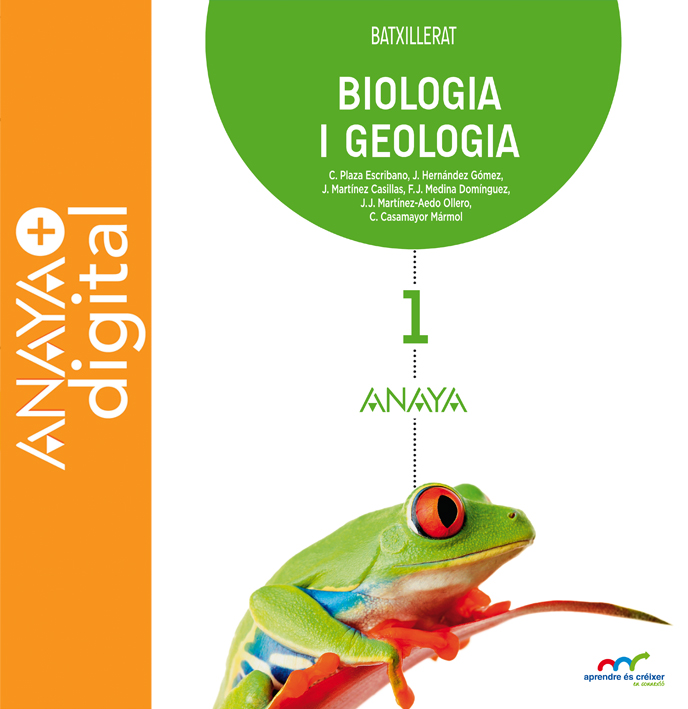 Portada del llibre Biologia i Geologia. Batxillerat. Anaya + Digital