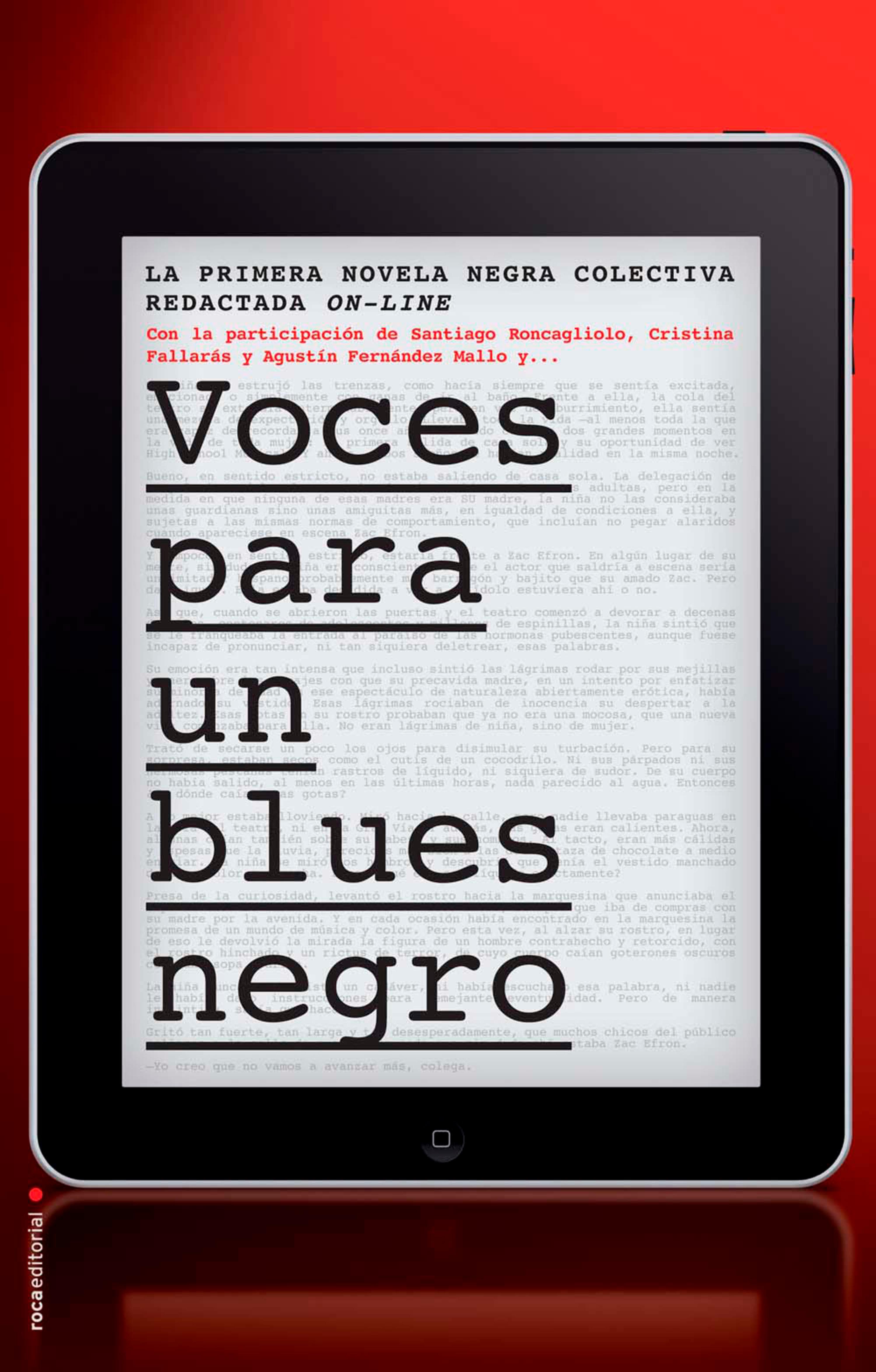 Book cover Voces para un blues negro