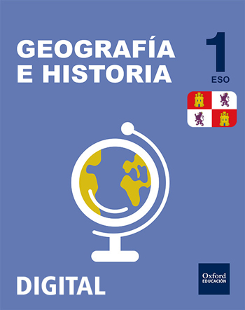 Book cover Geografía e Historia 1.º ESO DIGITAL Castilla y León