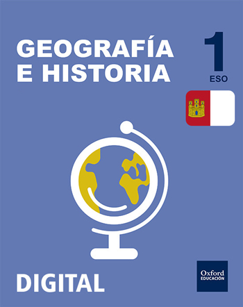 Book cover Geografía e Historia 1.º ESO DIGITAL Castilla-La Mancha