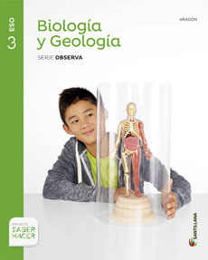 Book cover LM PLAT Alumno Biología y Geología Investiga Aragón 3 ESO Saber Hacer