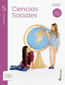 Book cover LM PLAT Alumno Ciencias Sociales Principado de Asturias 5 Primaria Saber Hacer