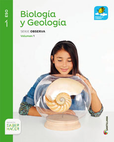 Book cover LM PLAT Alumno Biología y Geología Observa Región de Murcia 1 ESO Saber Hacer