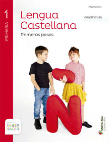 Book cover LC PLAT Alumno Lengua castellana Primeros Pasos (cuadrícula) 1 Primaria Saber Hacer Grazalema