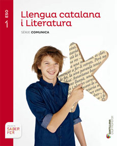 Book cover LM PLAT Alumne Llengua catalana i Literatura Comunica 1 ESO Saber Fer Grup Promotor