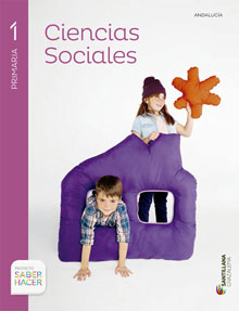 Book cover LM PLAT Alumno Ciencias Sociales 1 Primaria Saber Hacer Grazalema