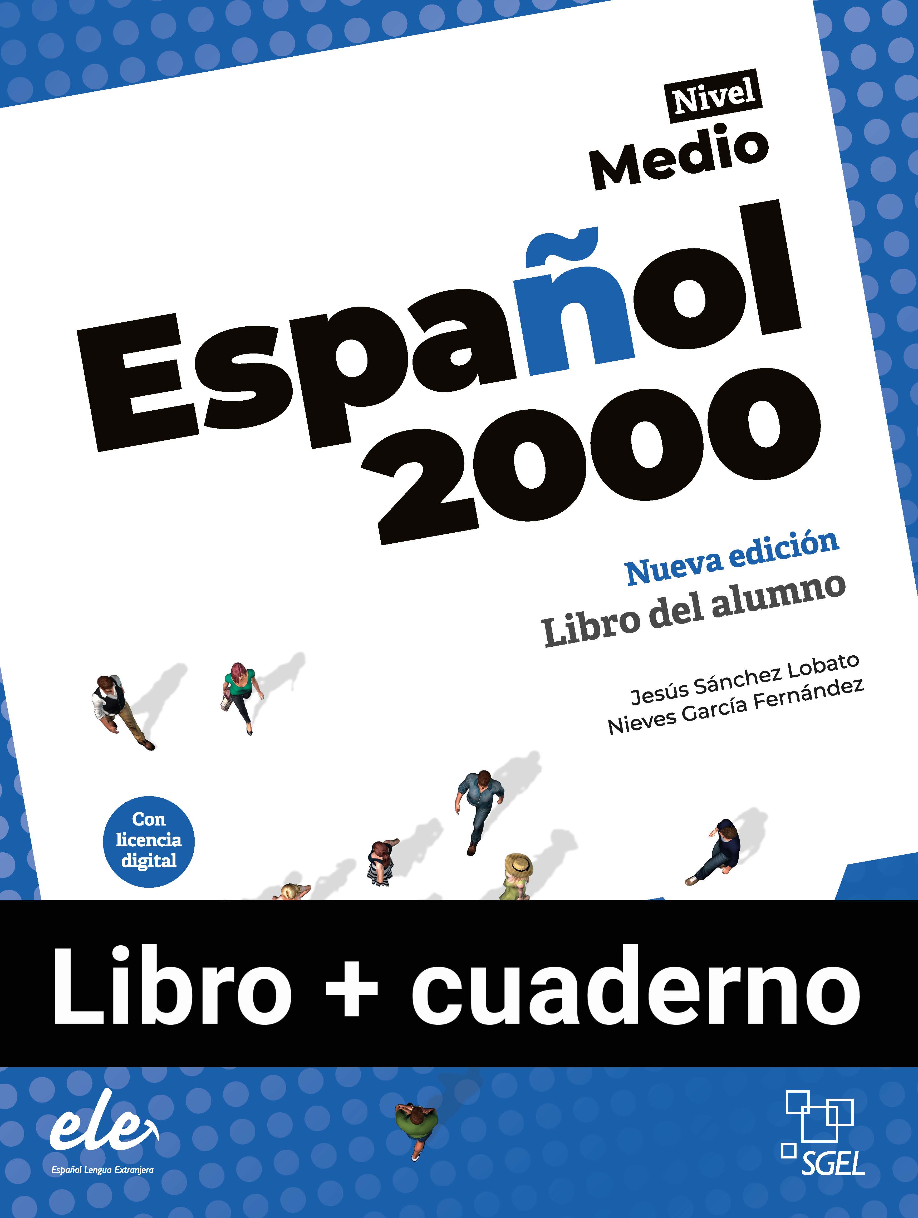 Book cover Español 2000 Medio - Libro + cuaderno