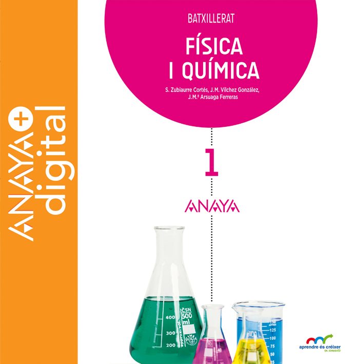 Portada del llibre Física i Química. Batxillerat. Anaya + Digital