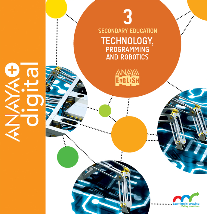 Book cover Technology, Programming and Robotics 3. Secondary. Anaya + Digital