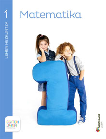 Book cover LC PLAT Ikaslea Matematika 1 Lehen Hezkuntza Egiten Jakin proiektua Zubia